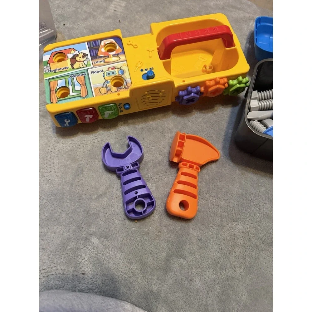 VTech Drill & Learn Toolbox Electronic Learning Toy Lights‎ Sounds Working